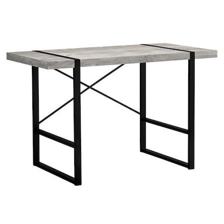 Gfancy Fixtures 23.75 x 49 x 30 in. Reclaimed Wood & Metal Computer Desk Grey & Black GF3090710